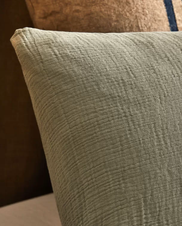 Bassols Fundas de Almohada de Gasa Gauze Verde Online